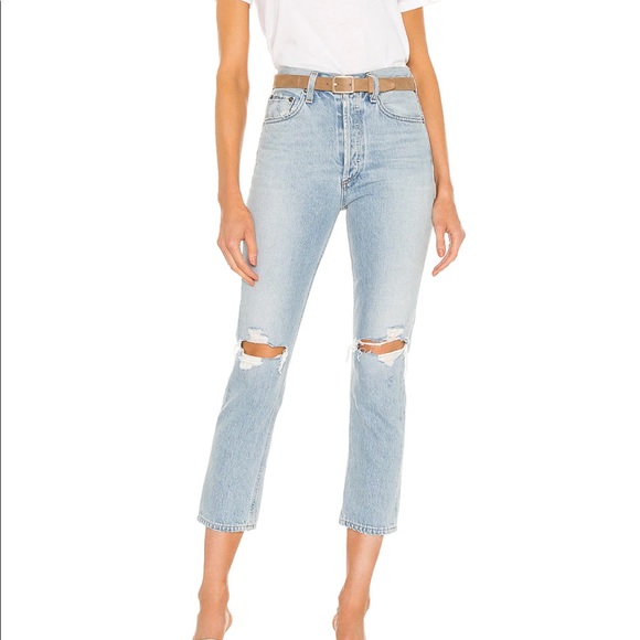agolde riley crop jeans - Picture 2 of 6